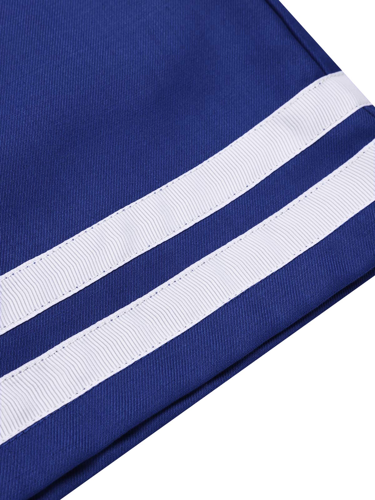 Blue 1950s Cotton Cravat Nautical Stripe Romper - Image 8