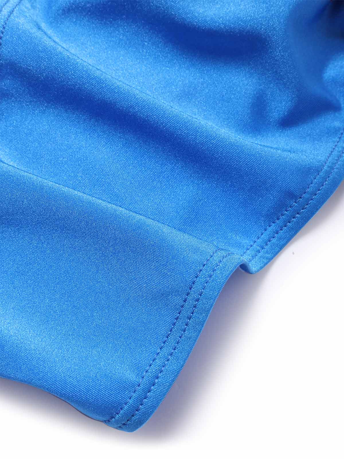 [Pre-Sale] Blue 1950s Mesh Bow Sweetheart Bikini Set - Image 5