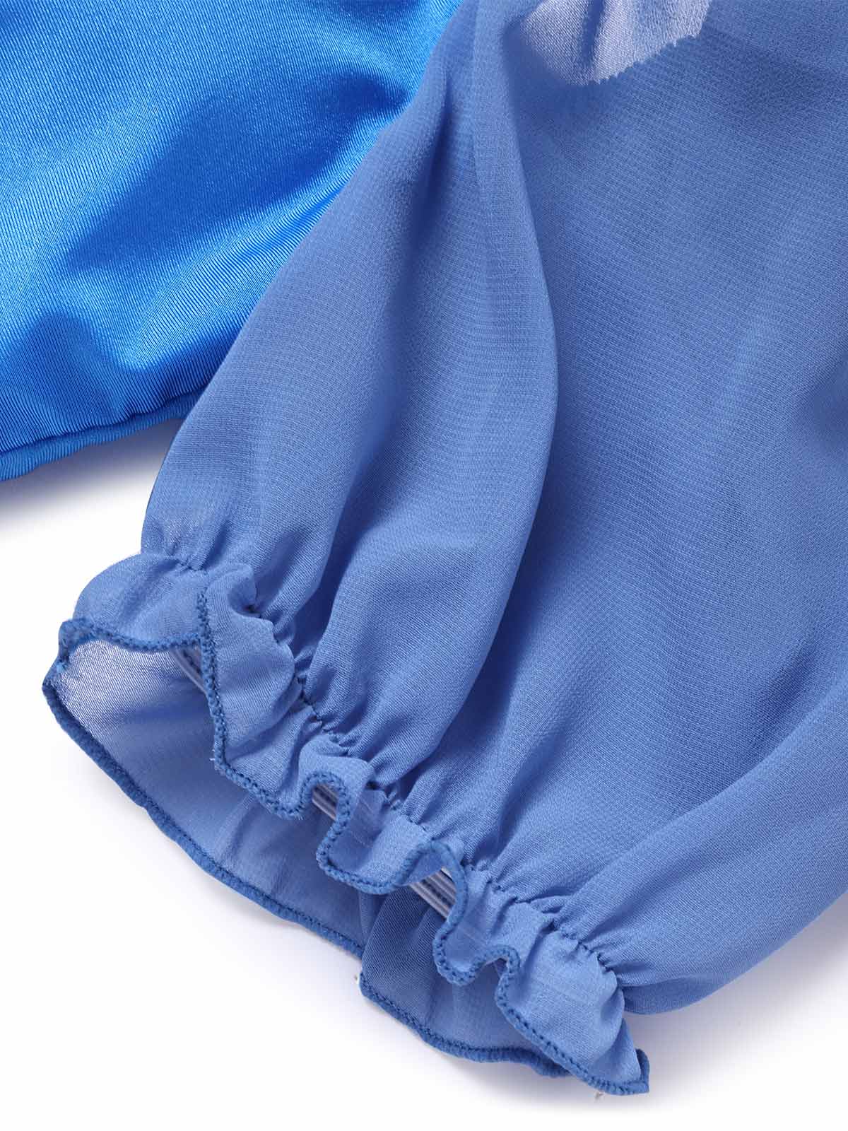 [Pre-Sale] Blue 1950s Mesh Bow Sweetheart Bikini Set - Image 7