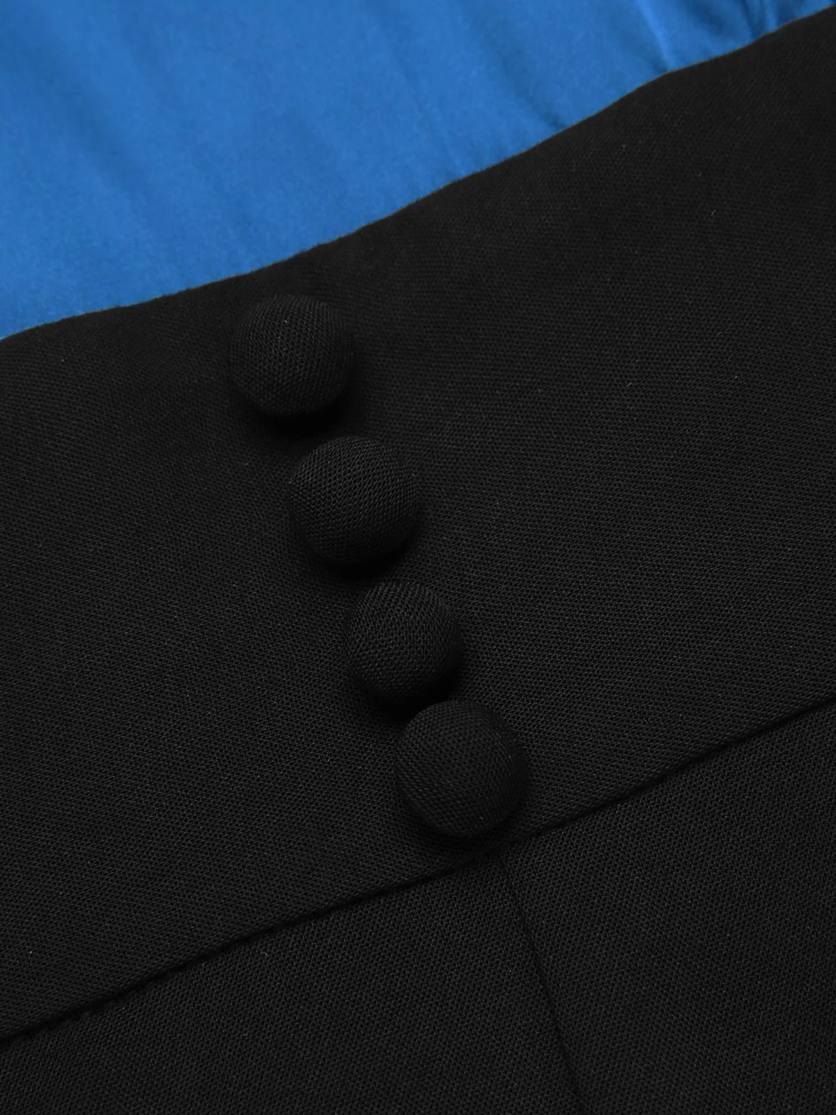 Blue 1930s Solid Lace-up Jumpsuit - Image 7