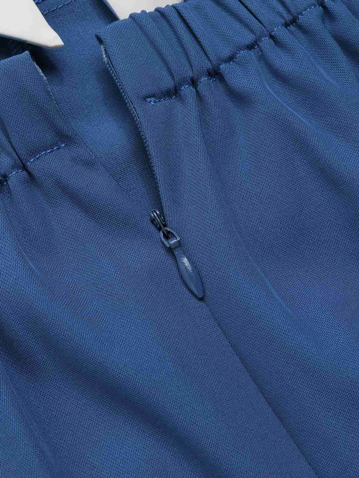 Blue 1950s Stripe Back Strap Romper - Image 6