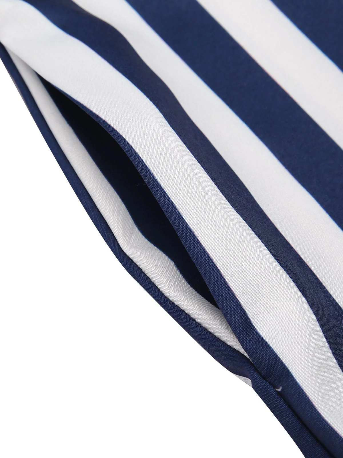 Blue 1930s Striped Ruffle Jumpsuit - Image 11