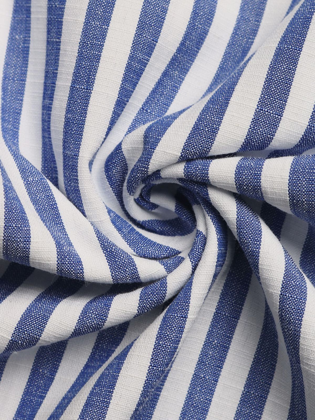 Blue 1950s Striped Twisted Hollow V-Neck Jumpsuit - Image 7