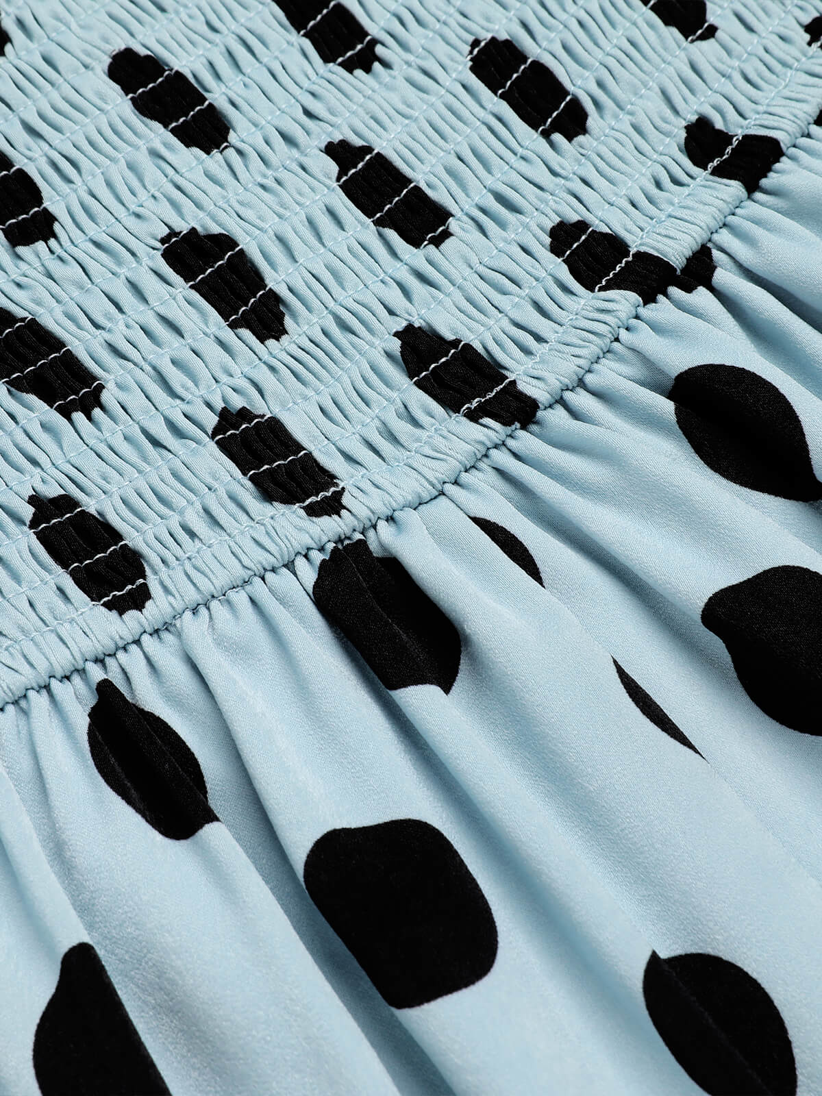 Blue 1960s Polks Dots Pencil Dress - Image 6