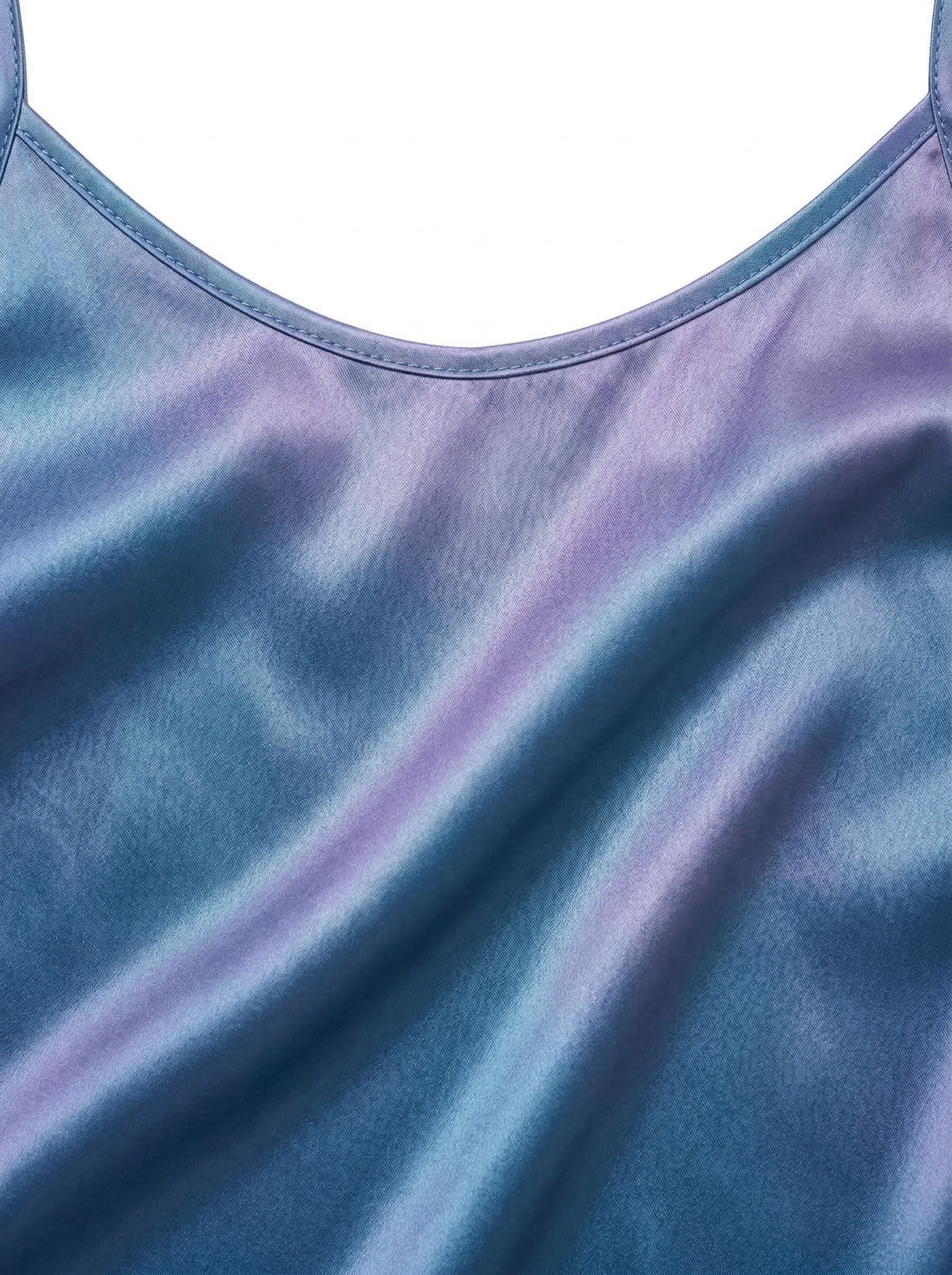 Blue 1970s Patent Leather Spaghetti Strap Mini Dress - Image 4