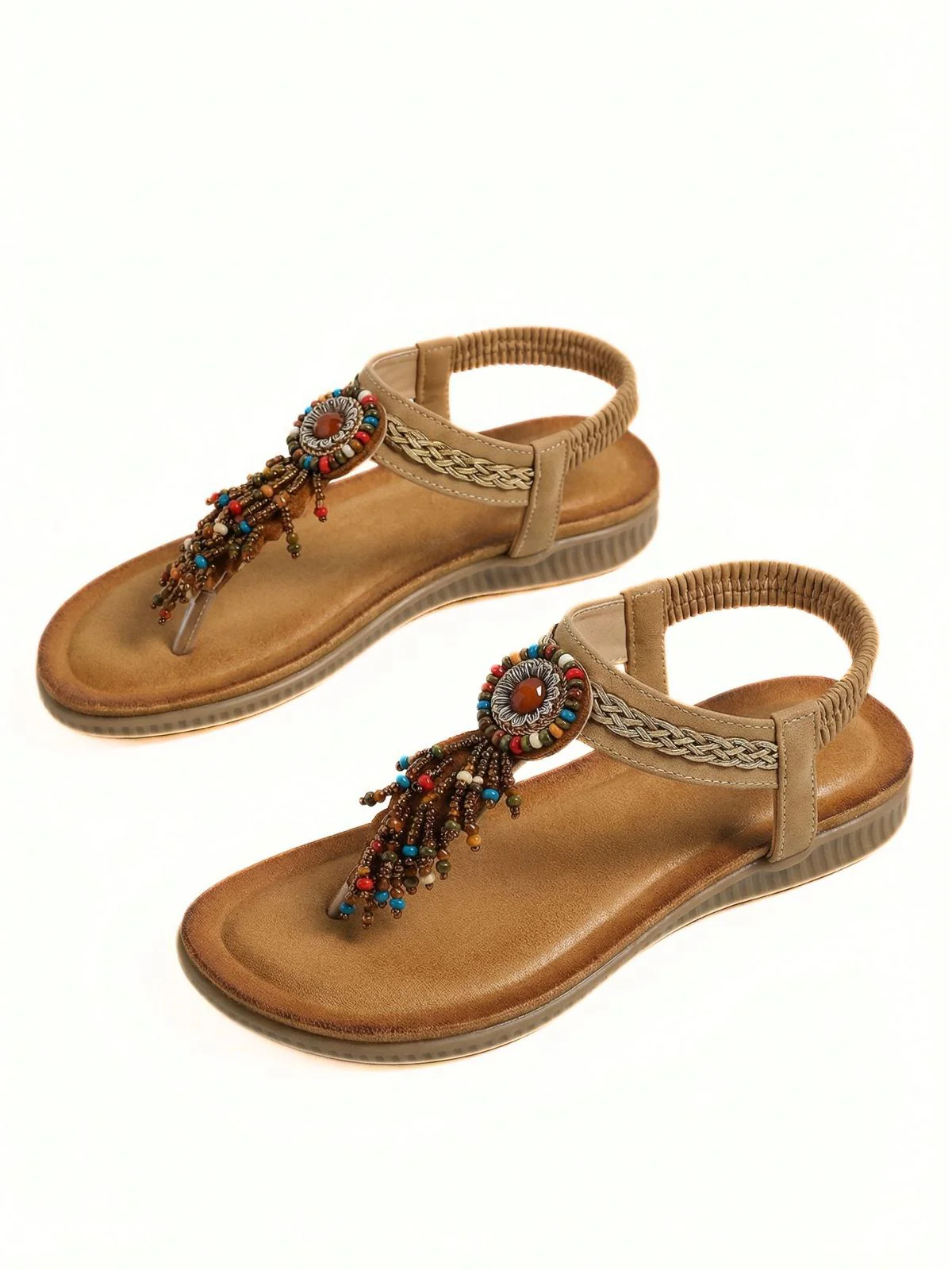 Bohemian Style Flip-Flop Tassel Sandals - Image 4