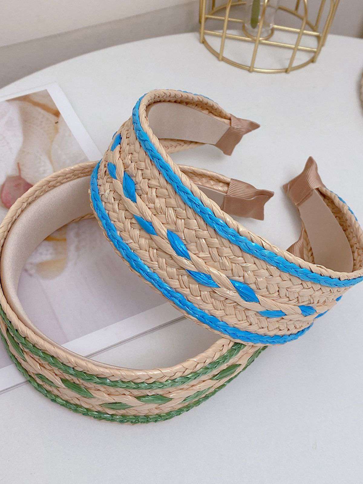 Boho Color Patchwork Braided Headband - Image 10