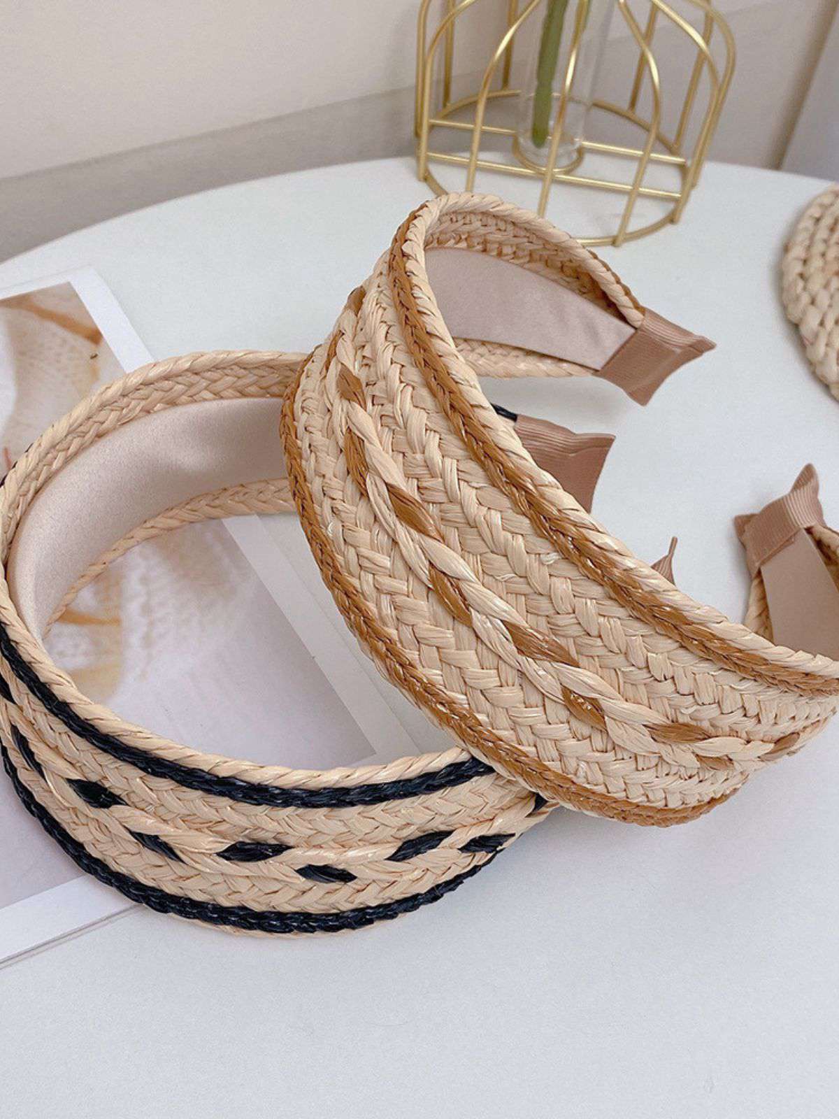 Boho Color Patchwork Braided Headband - Image 11