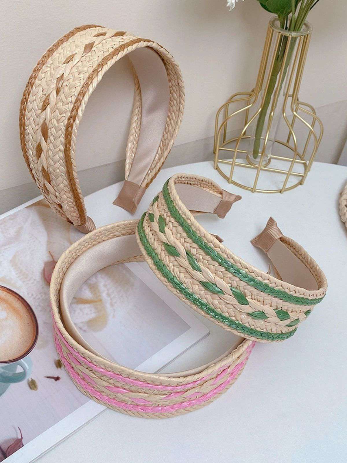 Boho Color Patchwork Braided Headband - Image 12