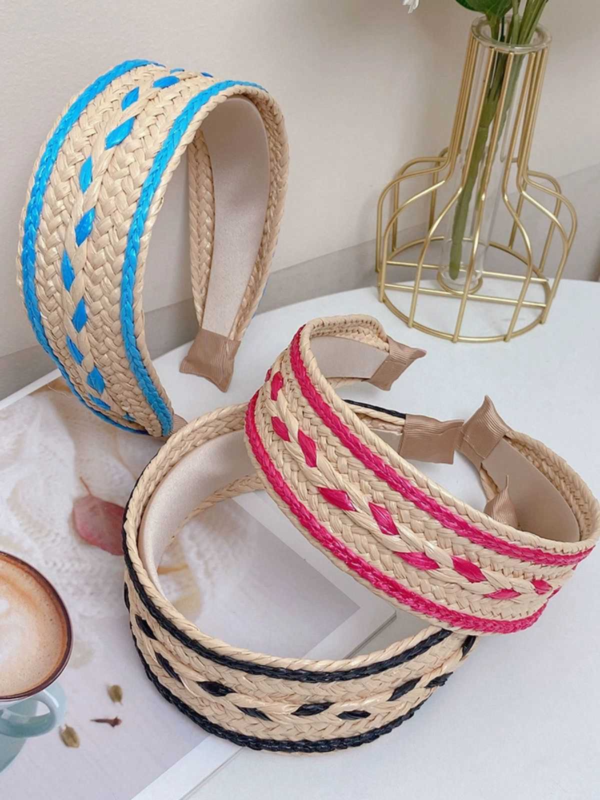 Boho Color Patchwork Braided Headband - Image 13
