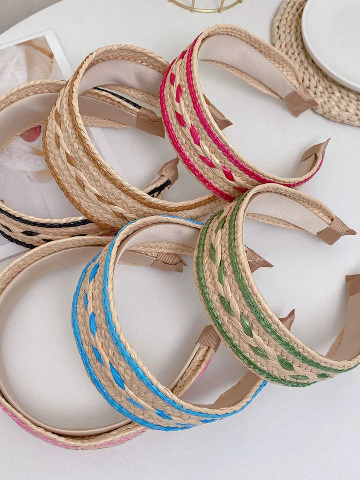 Boho Color Patchwork Braided Headband - Image 14