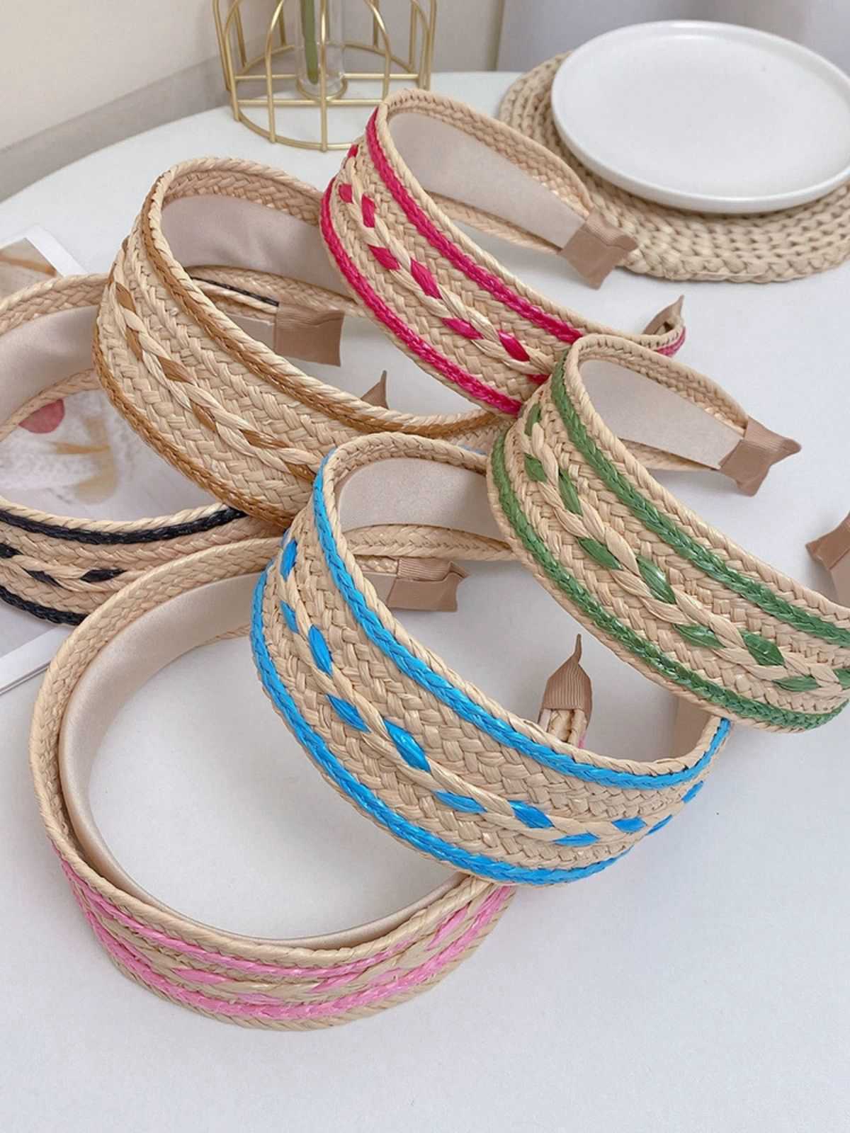 Boho Color Patchwork Braided Headband - Image 15
