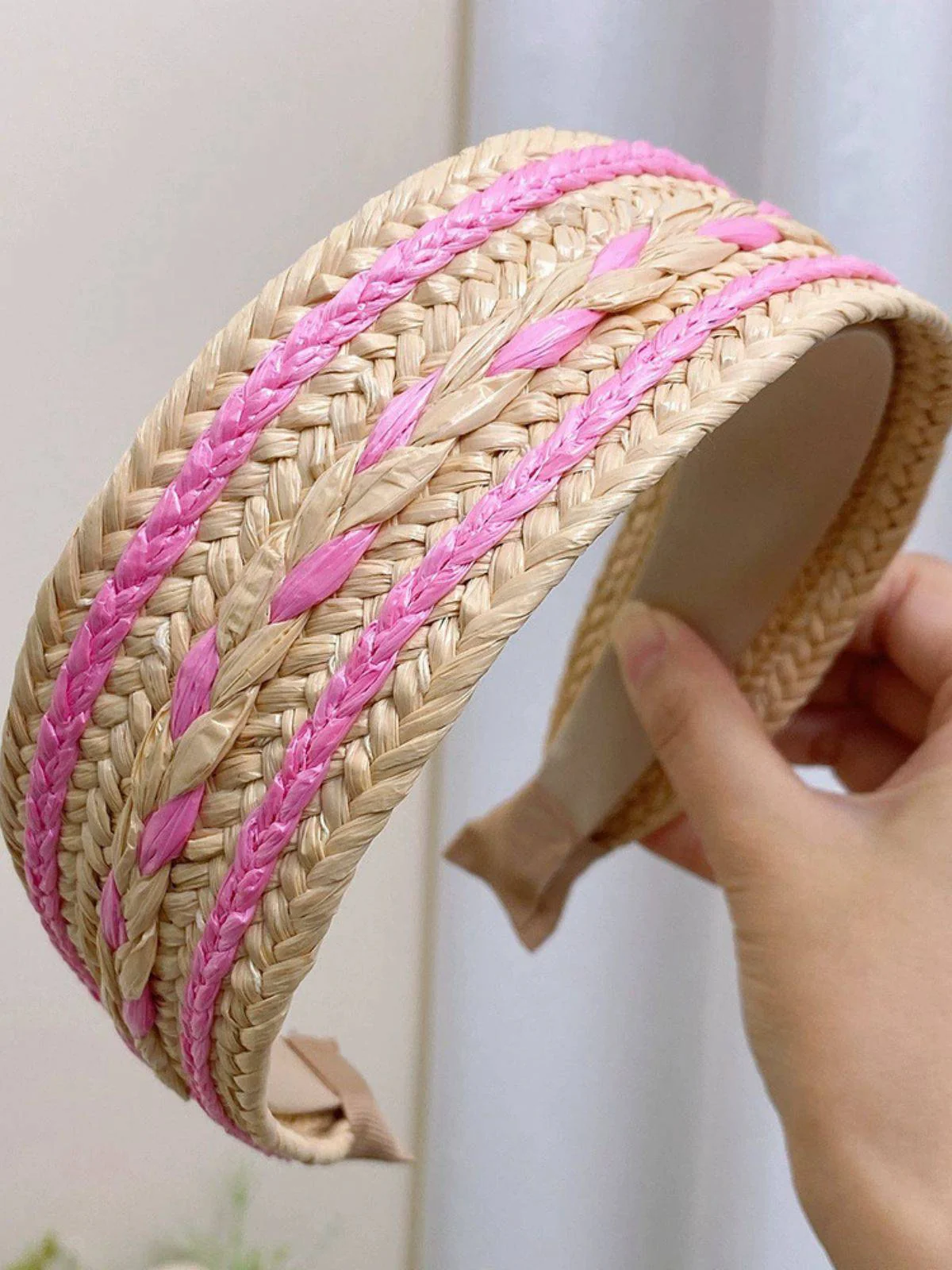 Boho Color Patchwork Braided Headband - Image 6