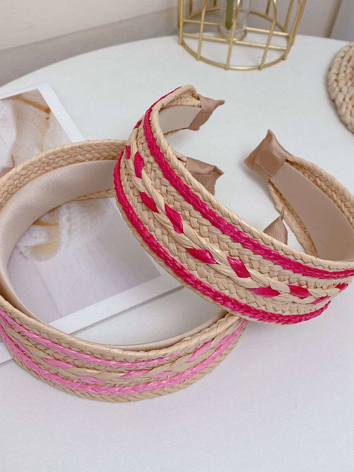 Boho Color Patchwork Braided Headband - Image 9