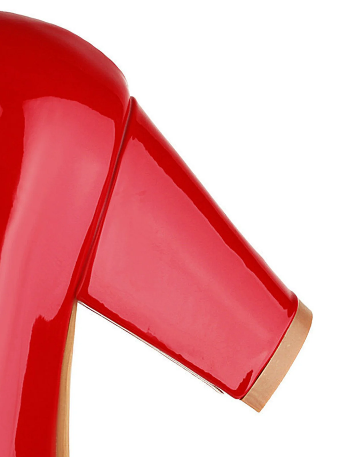 Bow Patent Leather Mary Jane Chunky Heels - Image 4