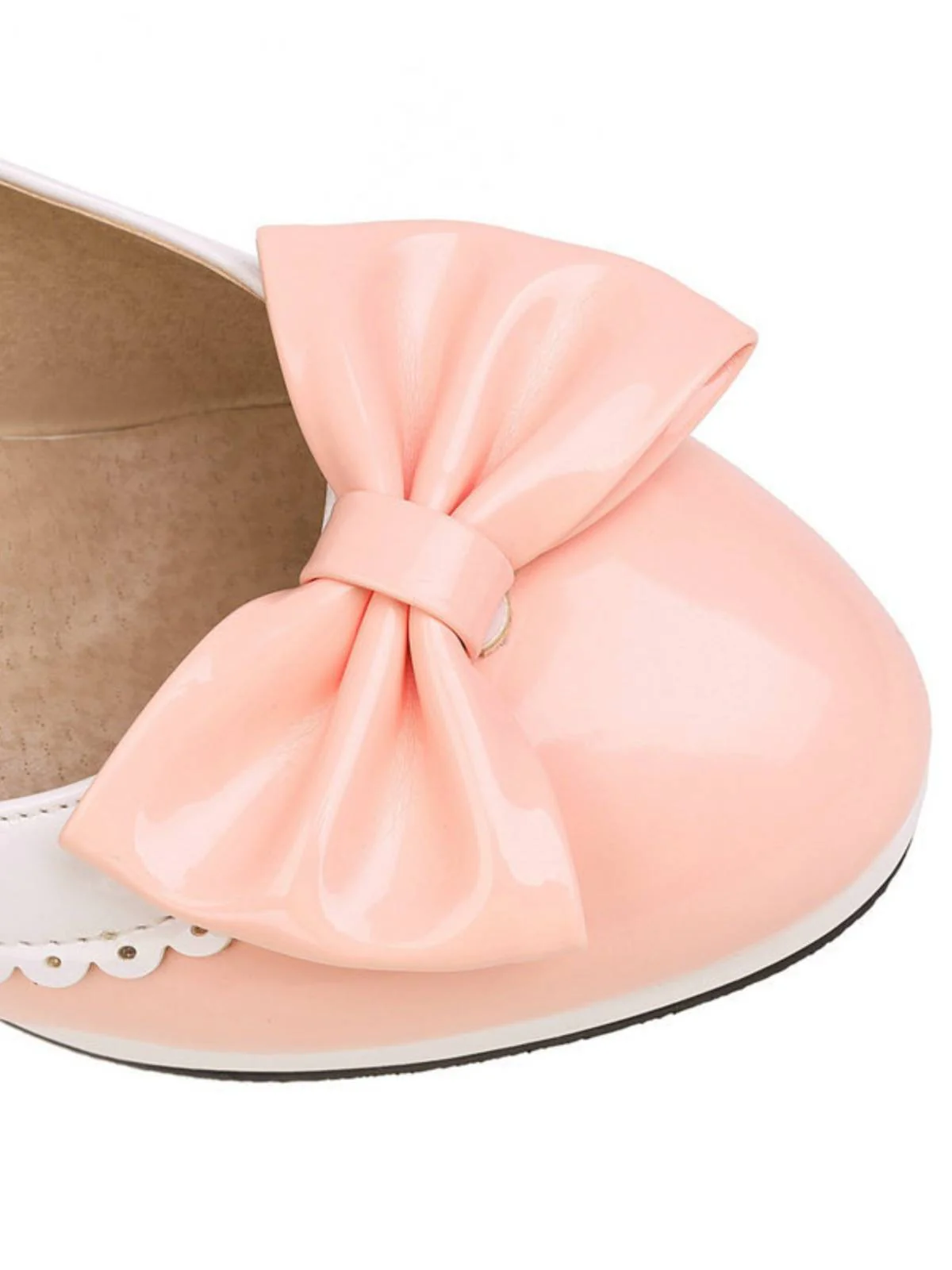 Bowknot Chunky Heels Mary Jane Shoes - Image 11