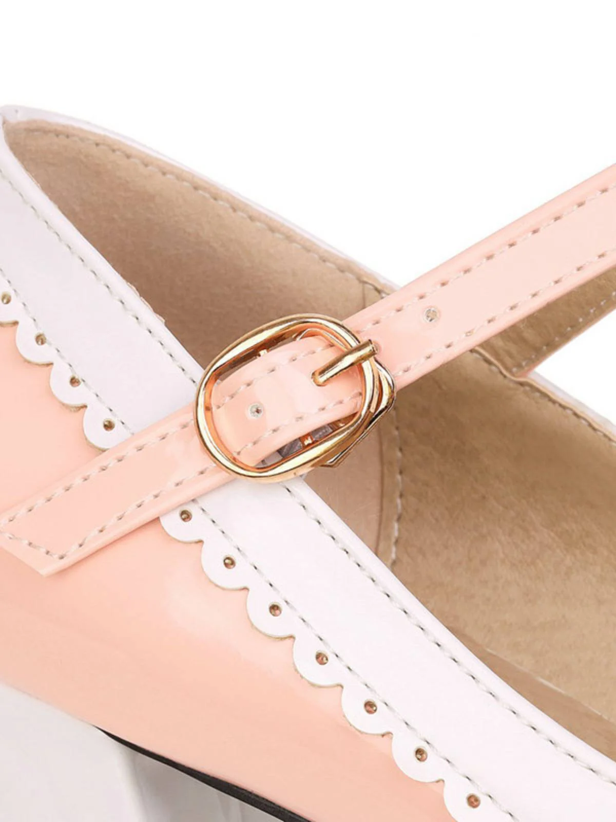Bowknot Chunky Heels Mary Jane Shoes - Image 12