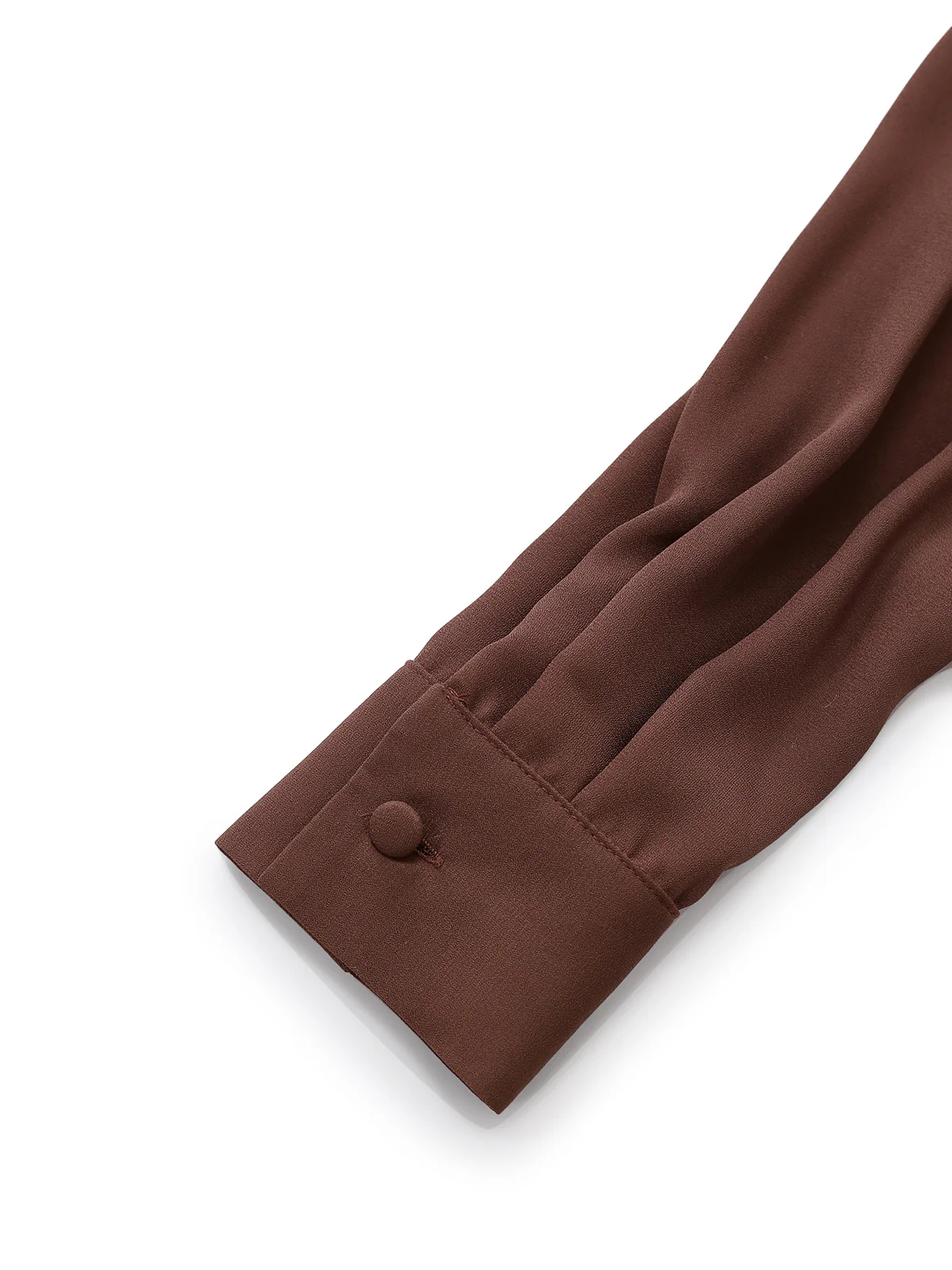 Brown 1920s Bow Tie Belted Waist Dress - Image 7