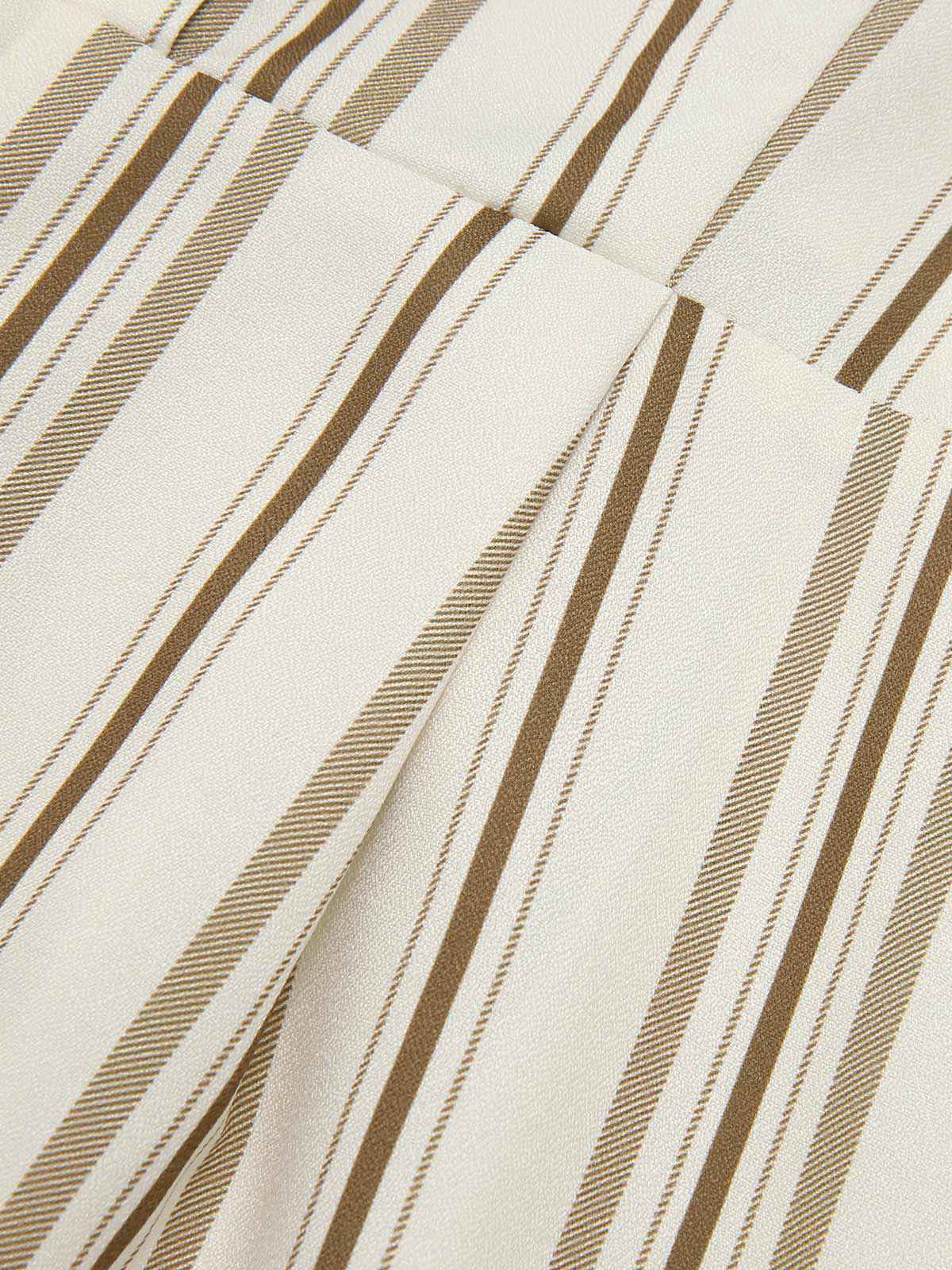 Brown 1930s Stripes Spaghetti Straps Jumpsuit - Image 7