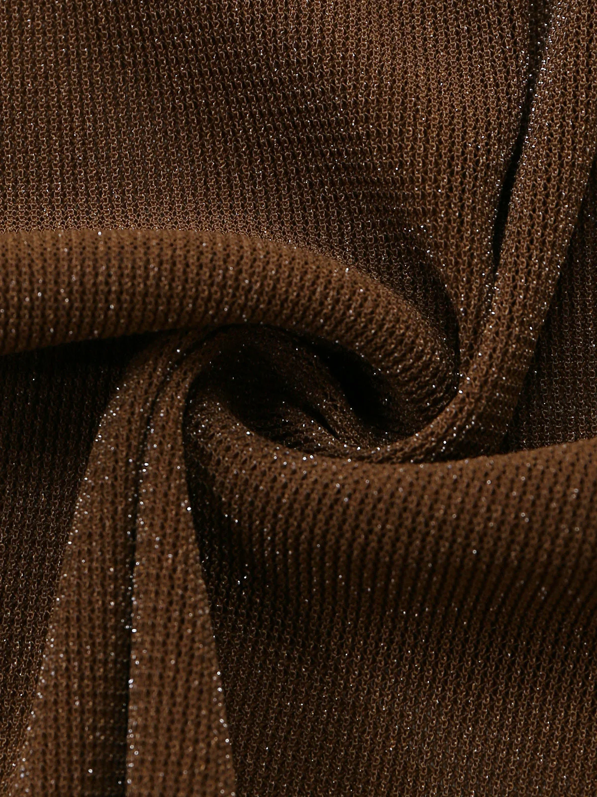 Brown 1940s Halter Solid Cover Up Set - Image 5