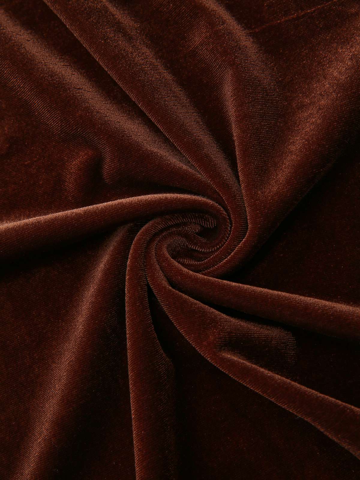 Brown 1940s Solid Lace Patchwork Velvet Dress - Image 6