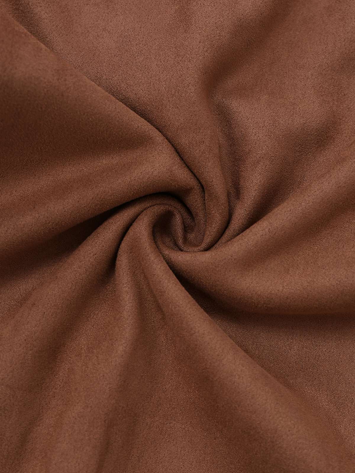 Brown 1950s Suede Lapel Double-Breasted Trench Coat - Image 6
