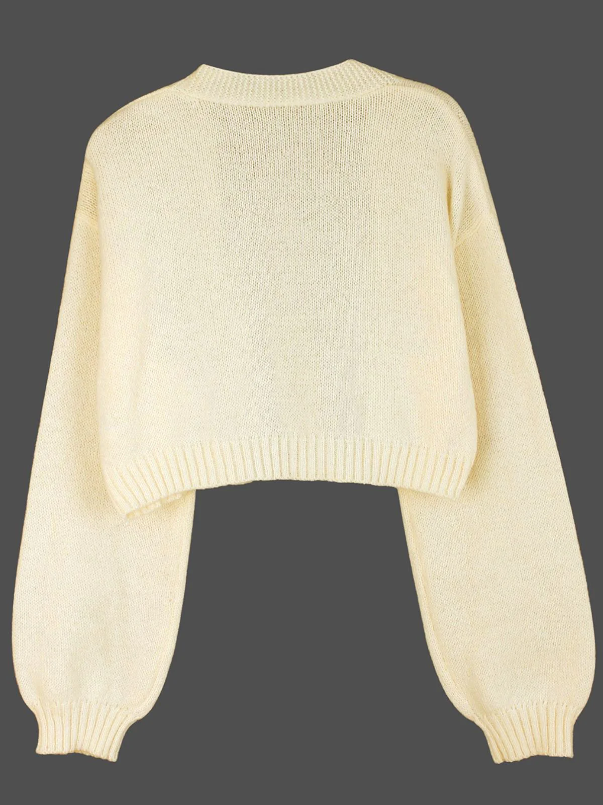 Brown 1960s Christmas Gingerbread Cropped Sweater Cardigan - Image 10