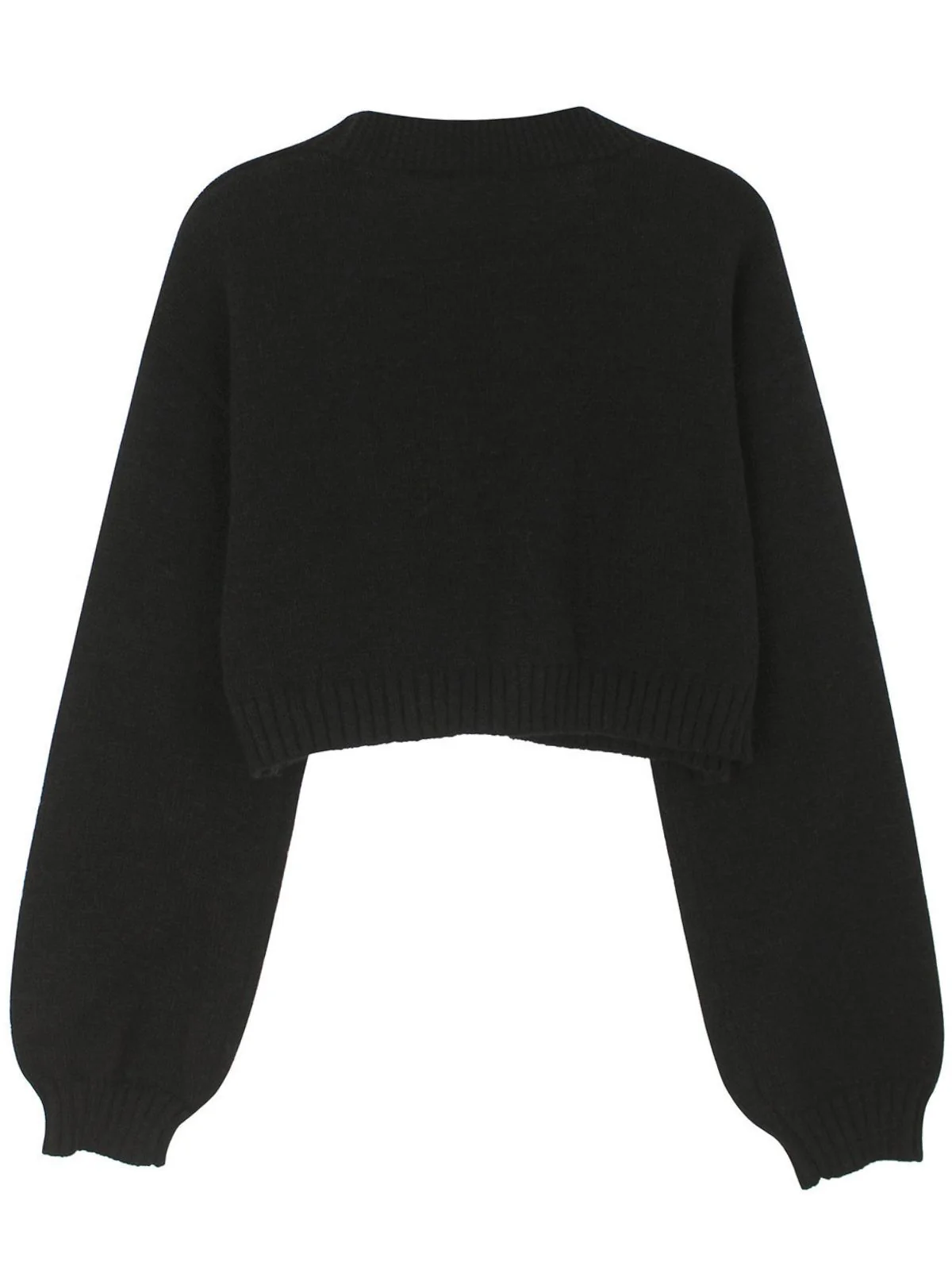Brown 1960s Christmas Gingerbread Cropped Sweater Cardigan - Image 6