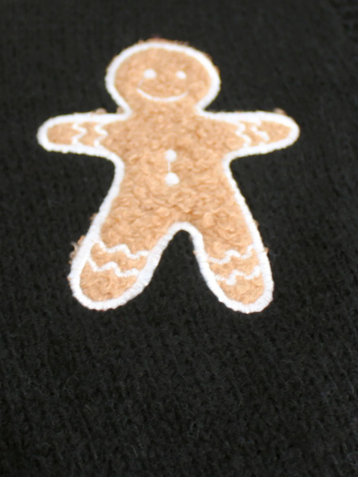 Brown 1960s Christmas Gingerbread Cropped Sweater Cardigan - Image 7