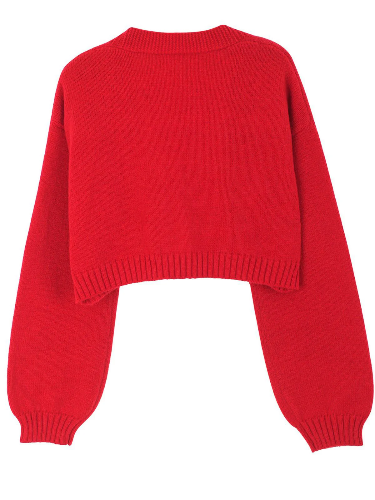 Brown 1960s Christmas Gingerbread Cropped Sweater Cardigan - Image 9