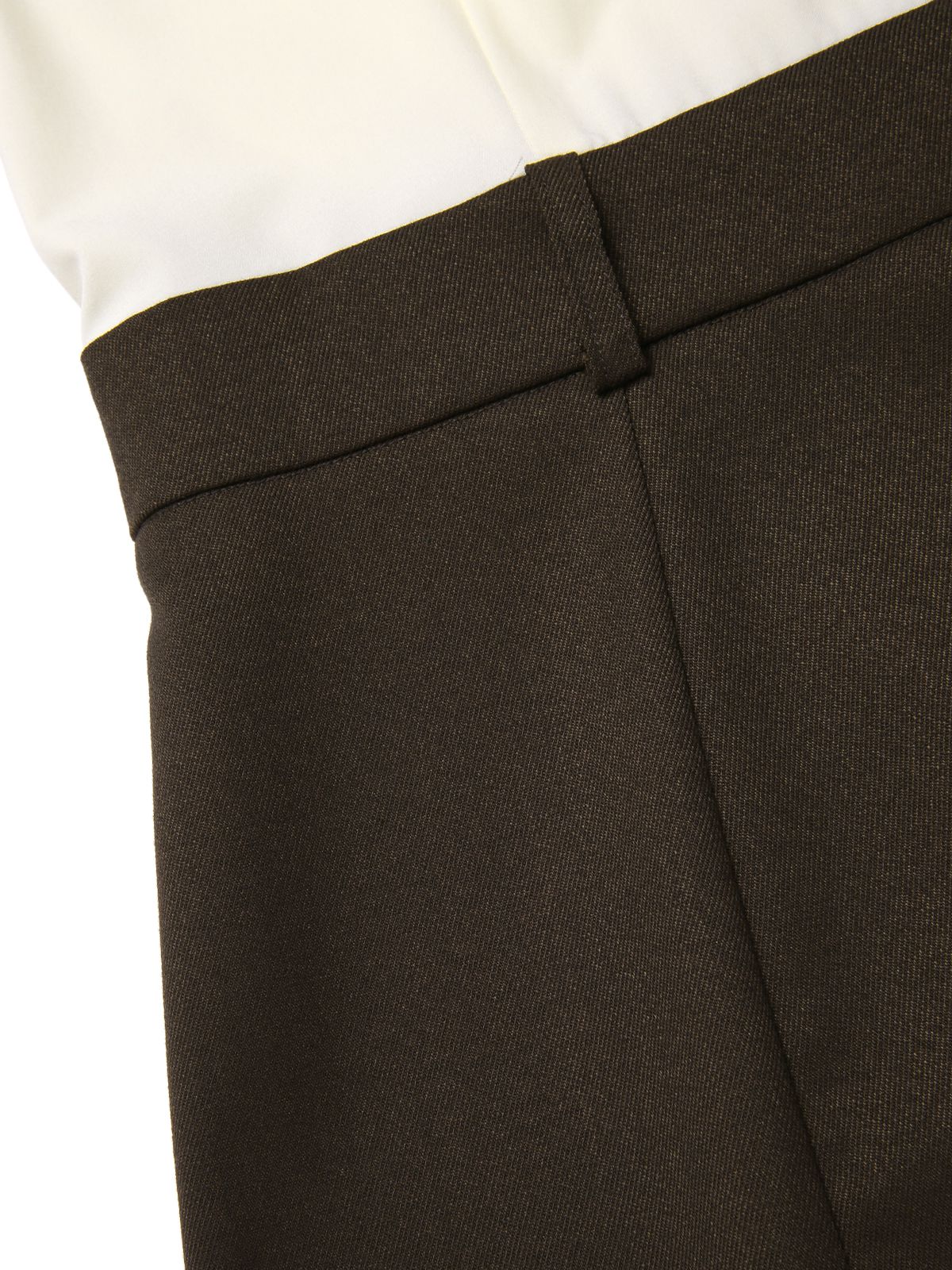 Brown 1960s Contrast Collar Long Sleeve Pencil Dress - Image 6