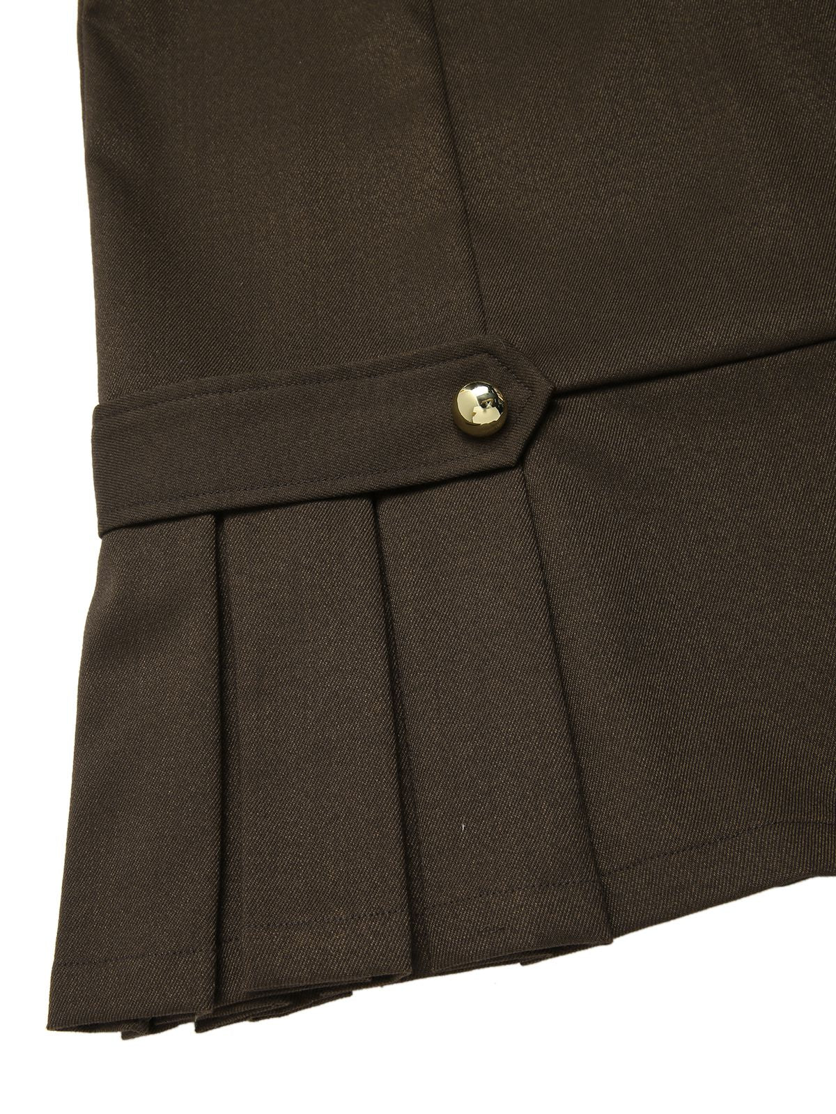Brown 1960s Contrast Collar Long Sleeve Pencil Dress - Image 7