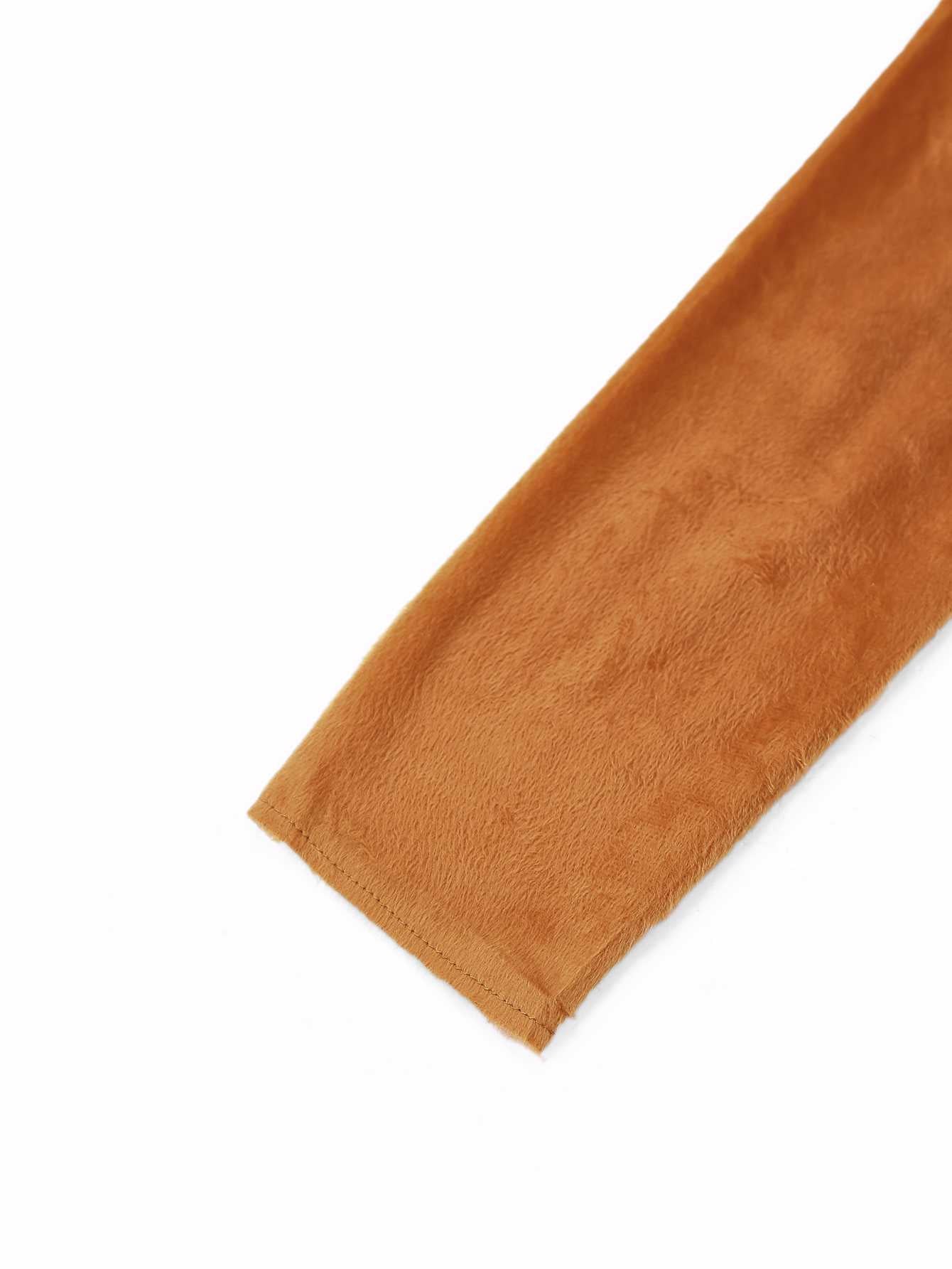 Brown 1970s Christmas Reindeer Cosplay Jumpsuit - Image 5