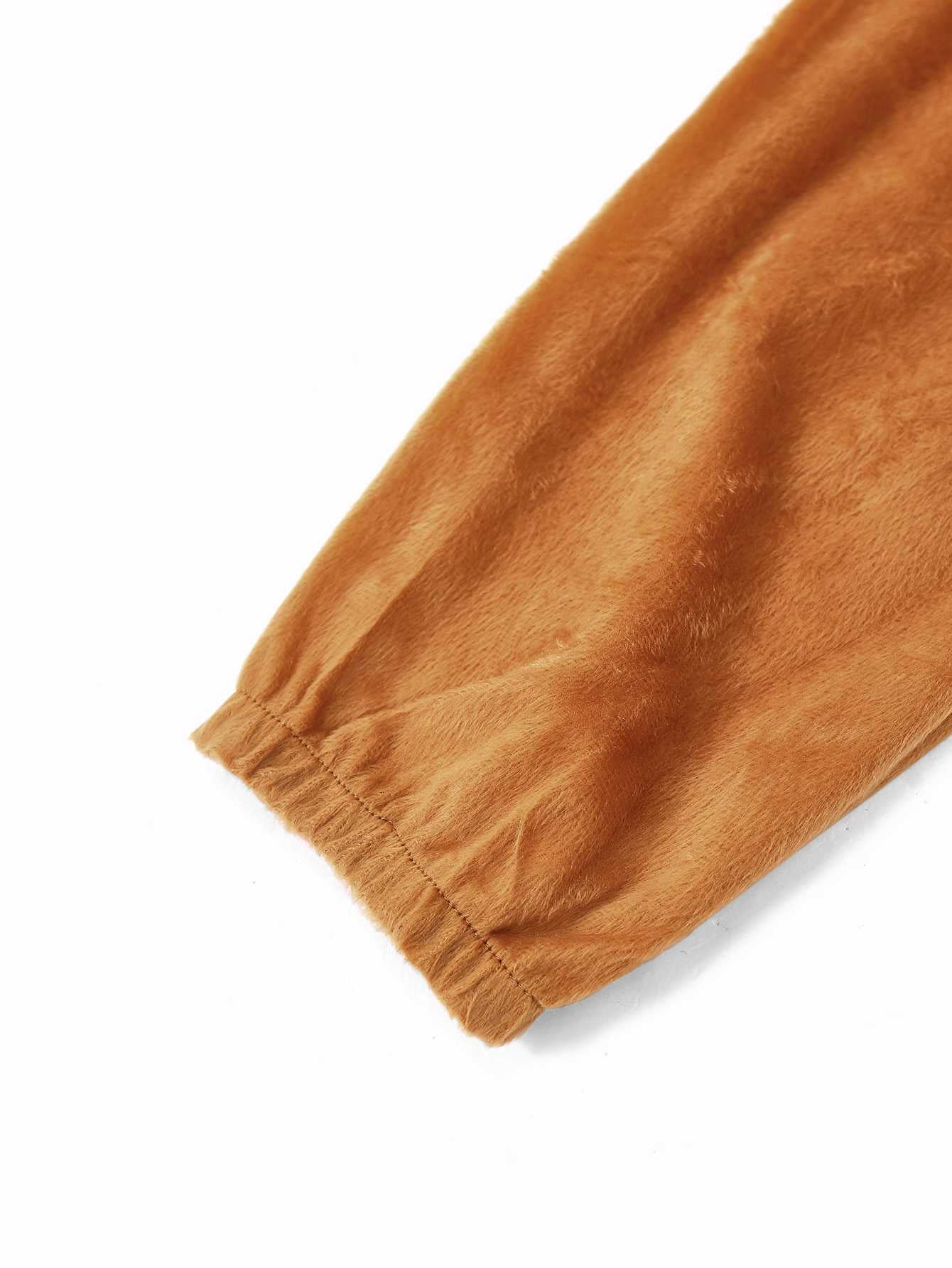 Brown 1970s Christmas Reindeer Cosplay Jumpsuit - Image 7