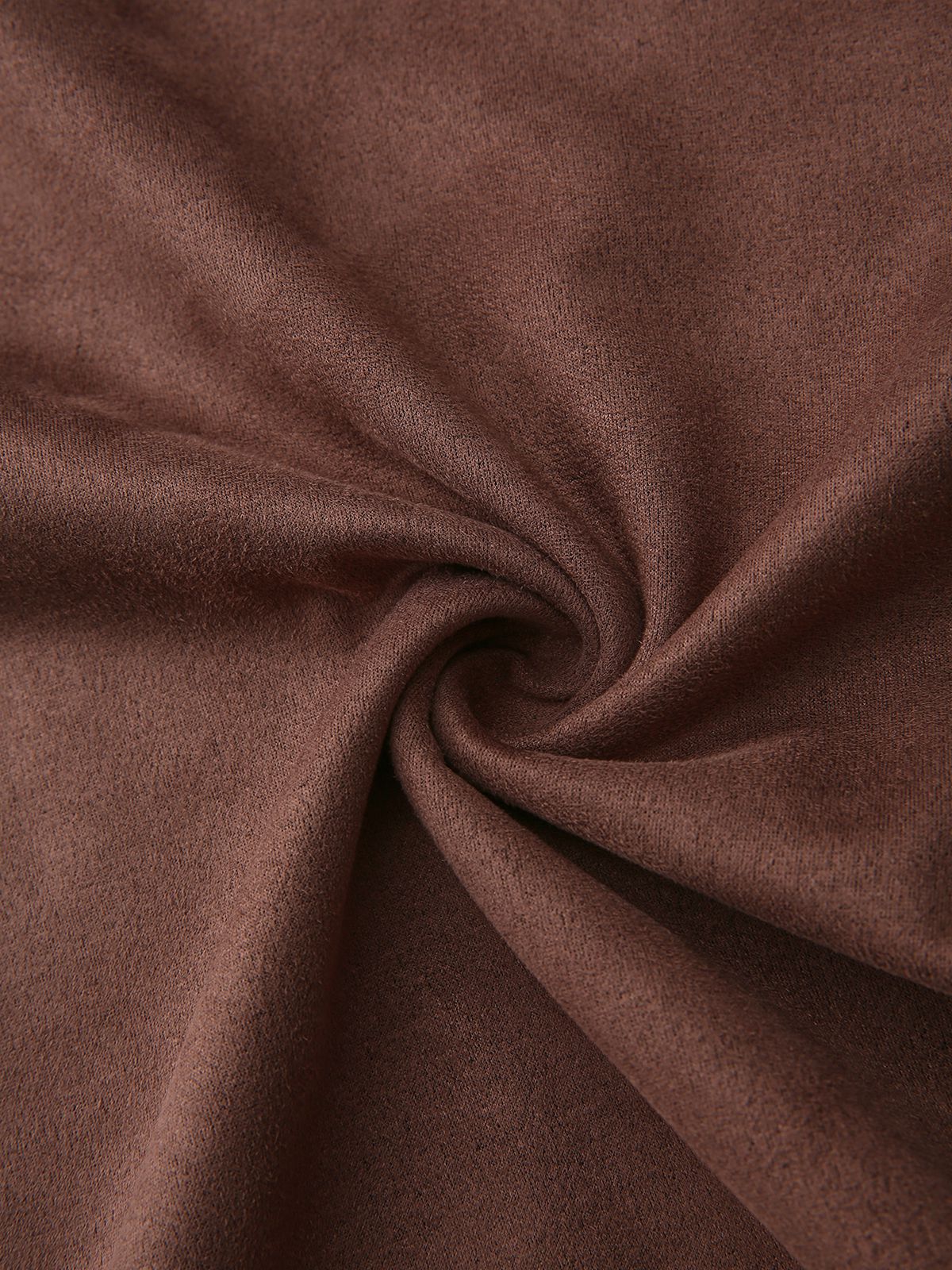 Brown 1970s Long Sleeve Round Neck Dress With Belt - Image 6