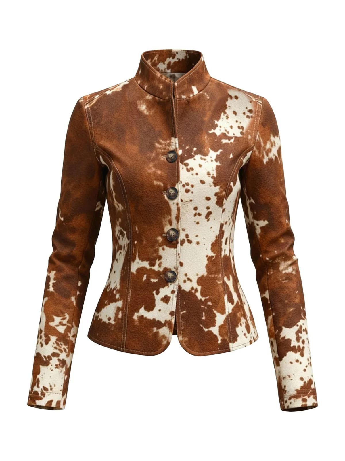 Brown 1970s Western Cowgirl Buttoned Jacket - Image 2