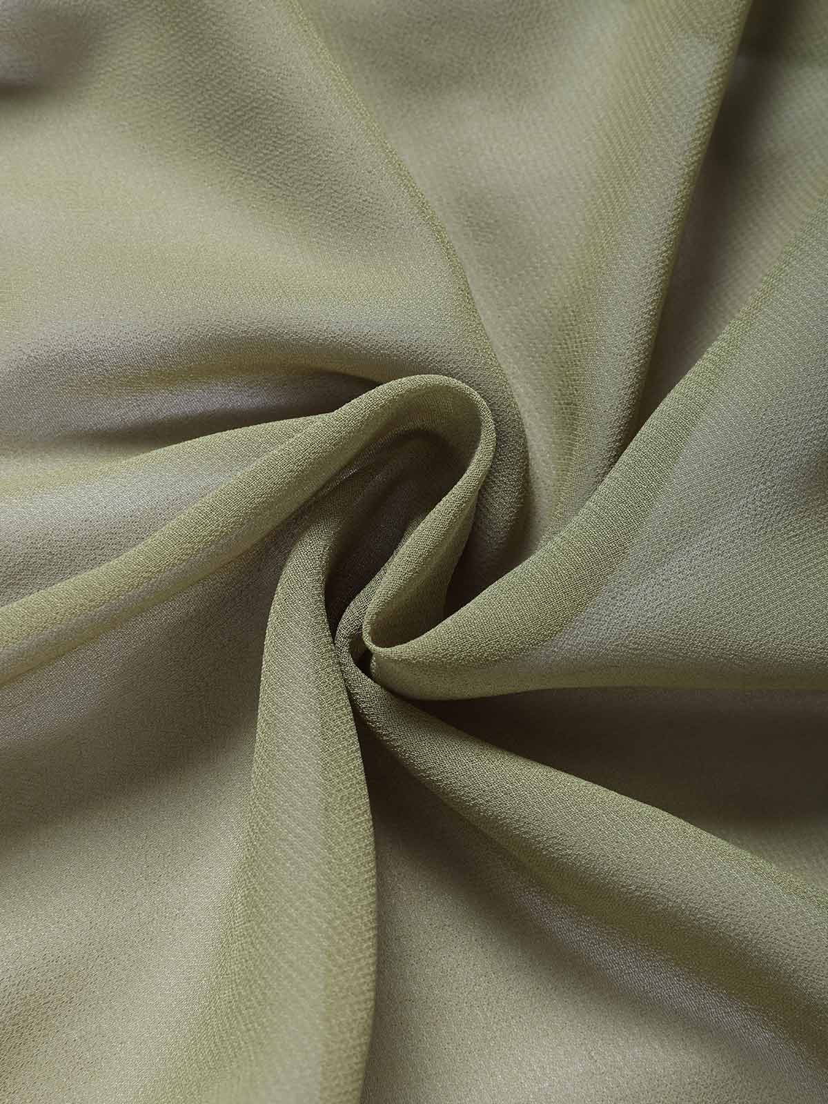[Pre-Sale] Chartreuse 1970s Layered Chiffon Tie Waist Sarong Cover-Up - Image 6