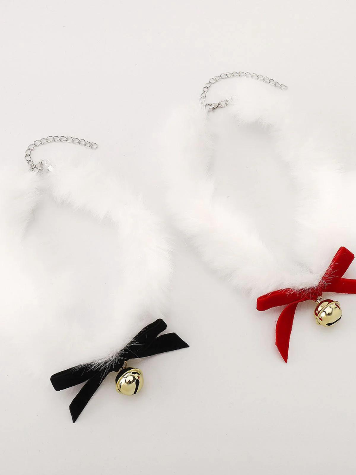 Christmas Bowknot Bell Plush Choker Necklace - Image 8