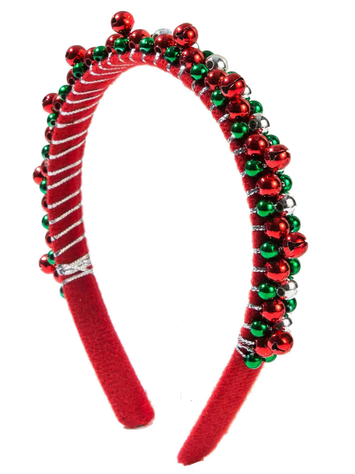 Christmas Colored Bell Beads Headband - Image 2