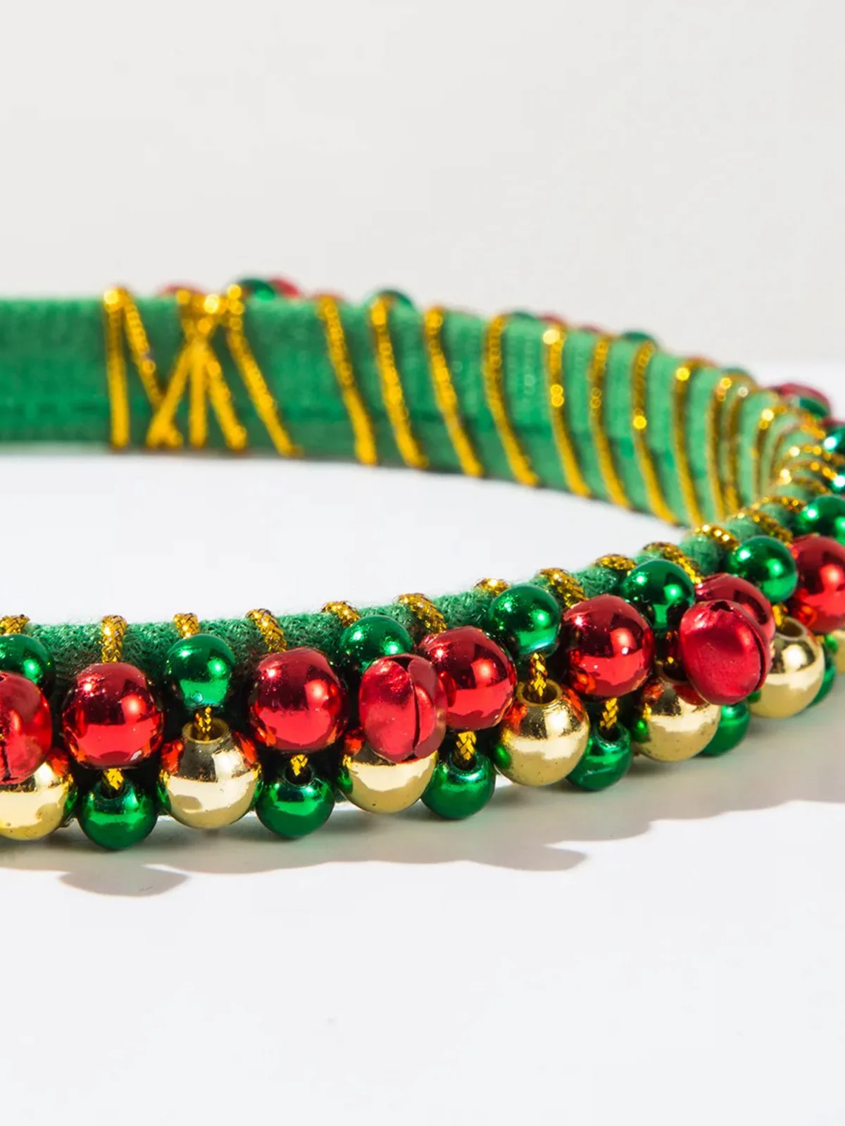 Christmas Colored Bell Beads Headband - Image 8