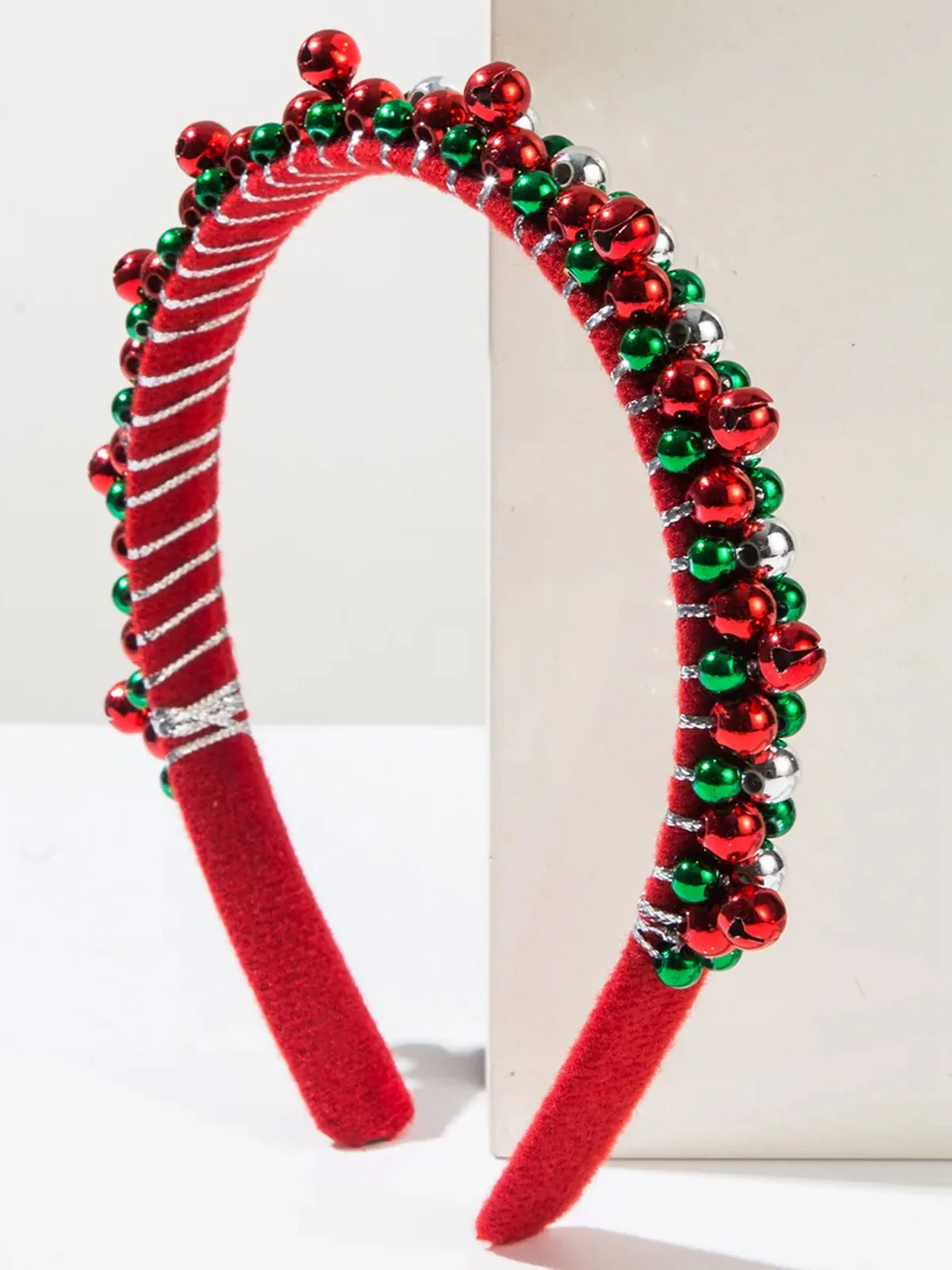 Christmas Colored Bell Beads Headband - Image 9