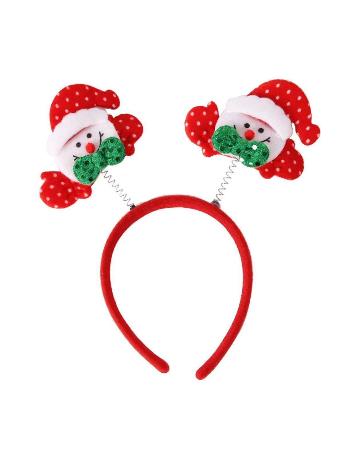 Christmas Colored Reindeer Jingle Bells Sequins Headband - Image 7