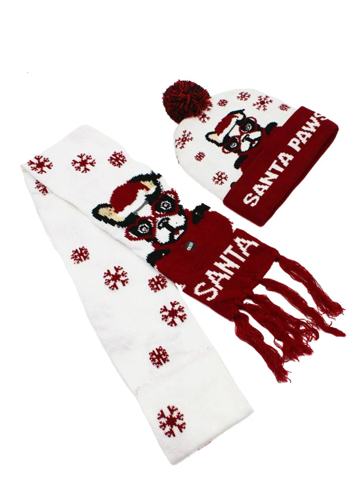 Christmas Knit Hat & Scarf Set - Image 4