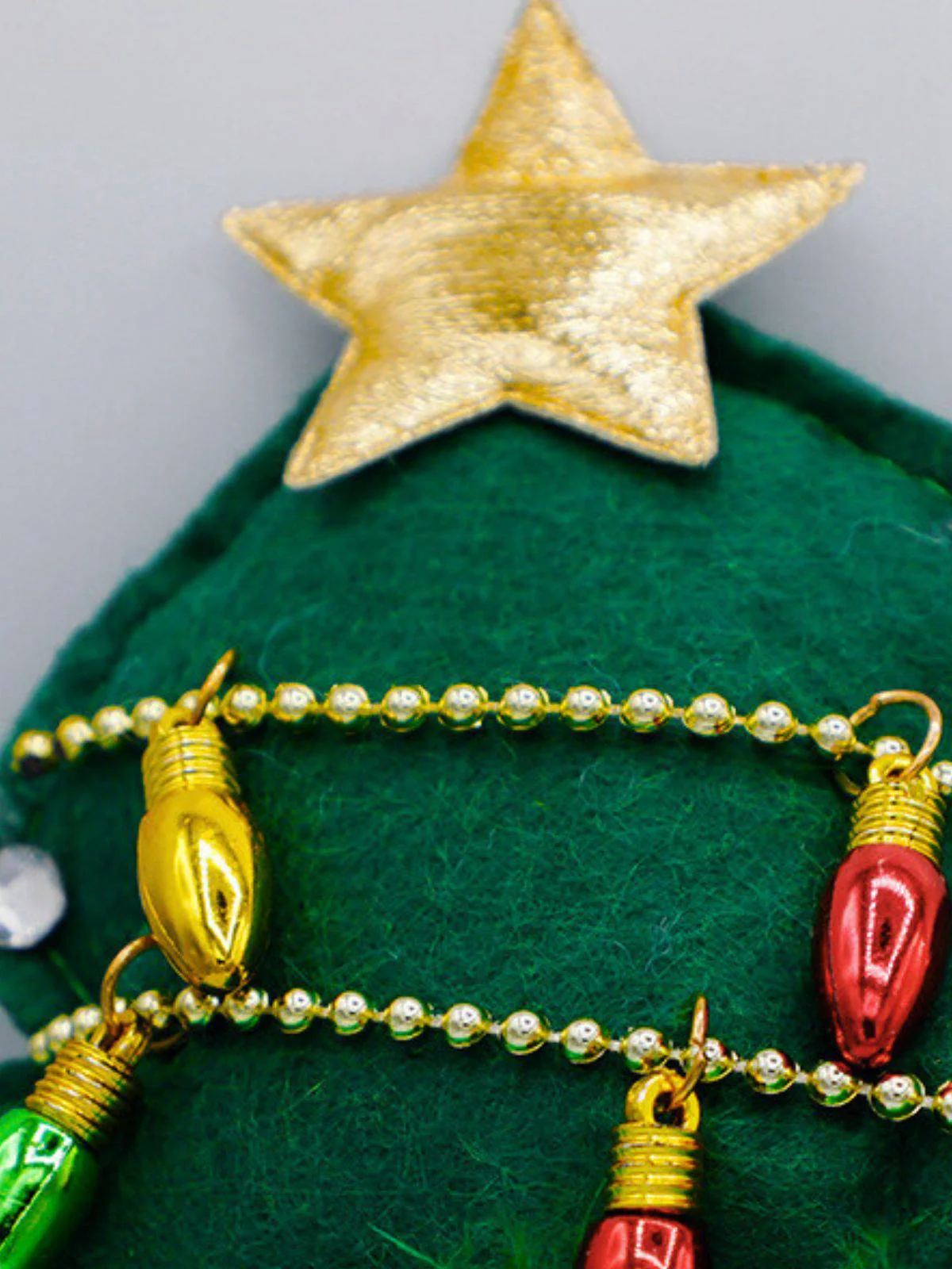 Christmas Tree Shaped Light Bulbs Headband - Image 2