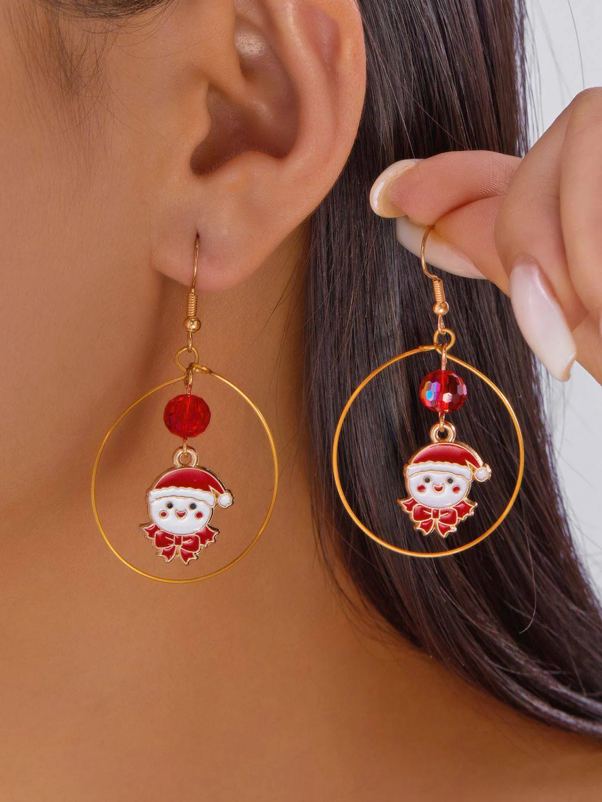 Christmas Tree & Snowman & Candy Cane Earrings - Image 11