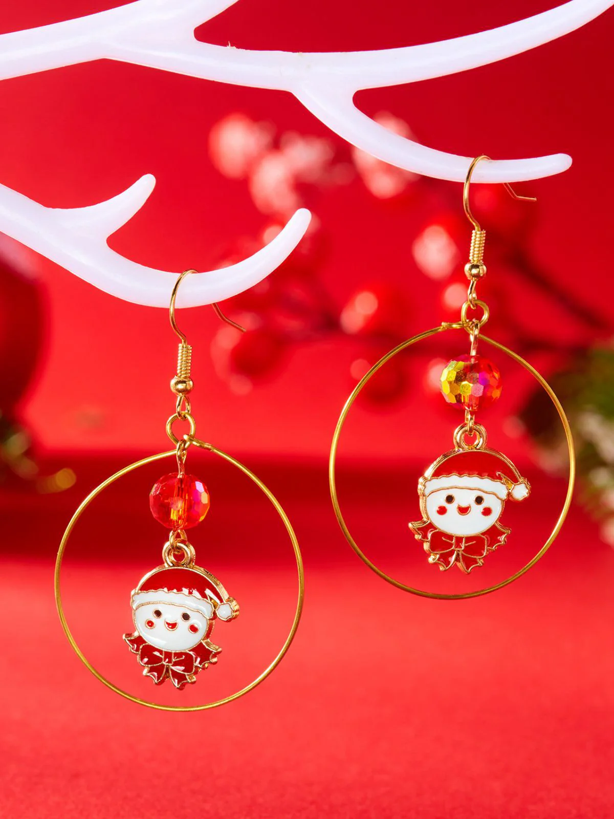 Christmas Tree & Snowman & Candy Cane Earrings - Image 12