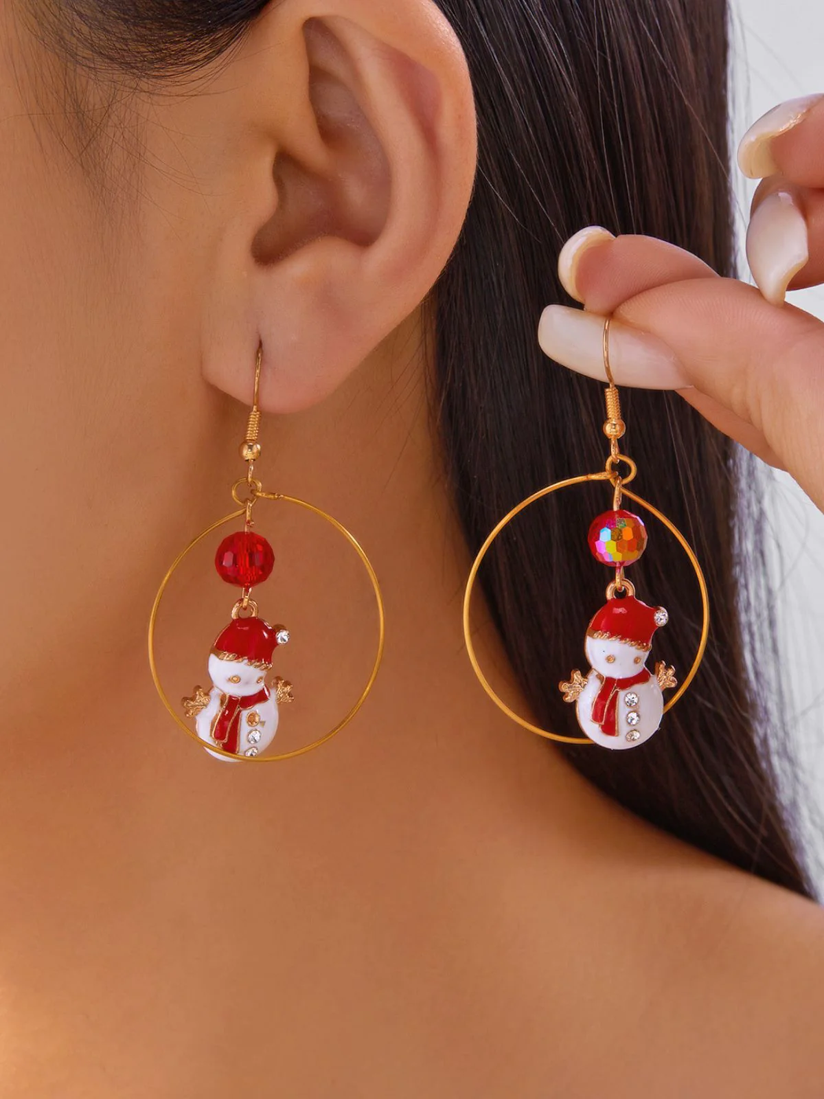 Christmas Tree & Snowman & Candy Cane Earrings - Image 15