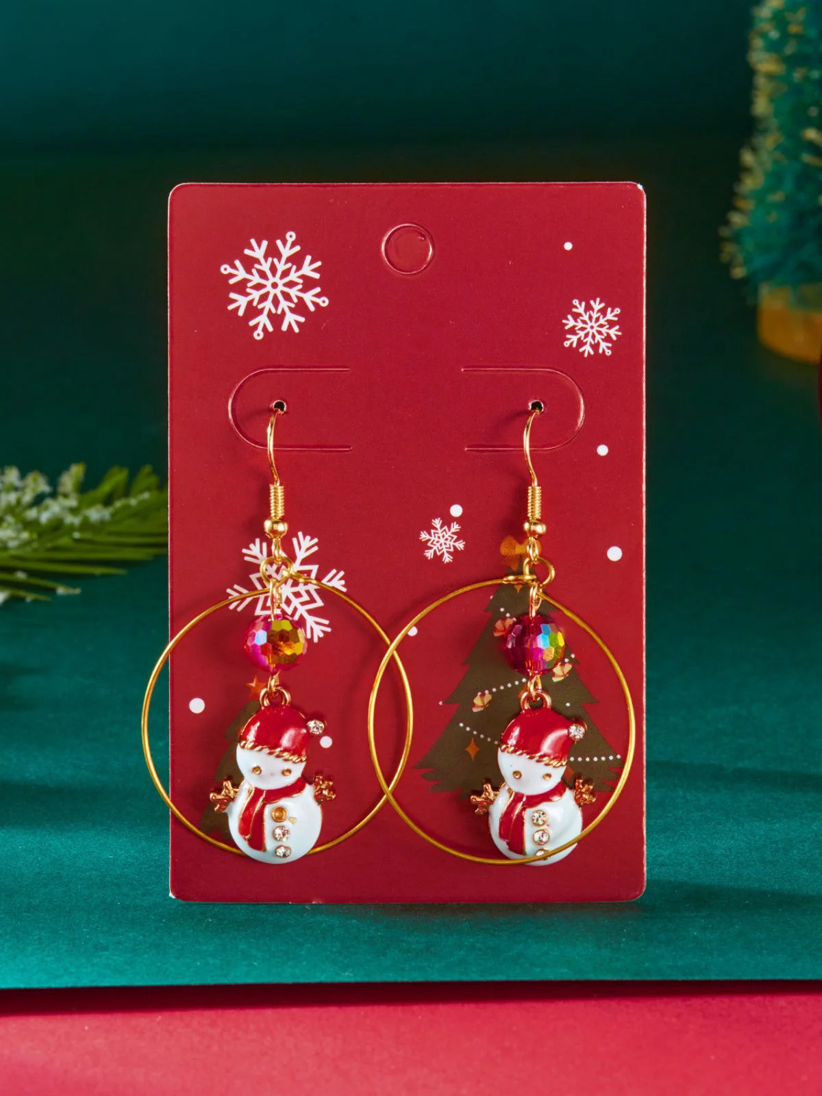 Christmas Tree & Snowman & Candy Cane Earrings - Image 17