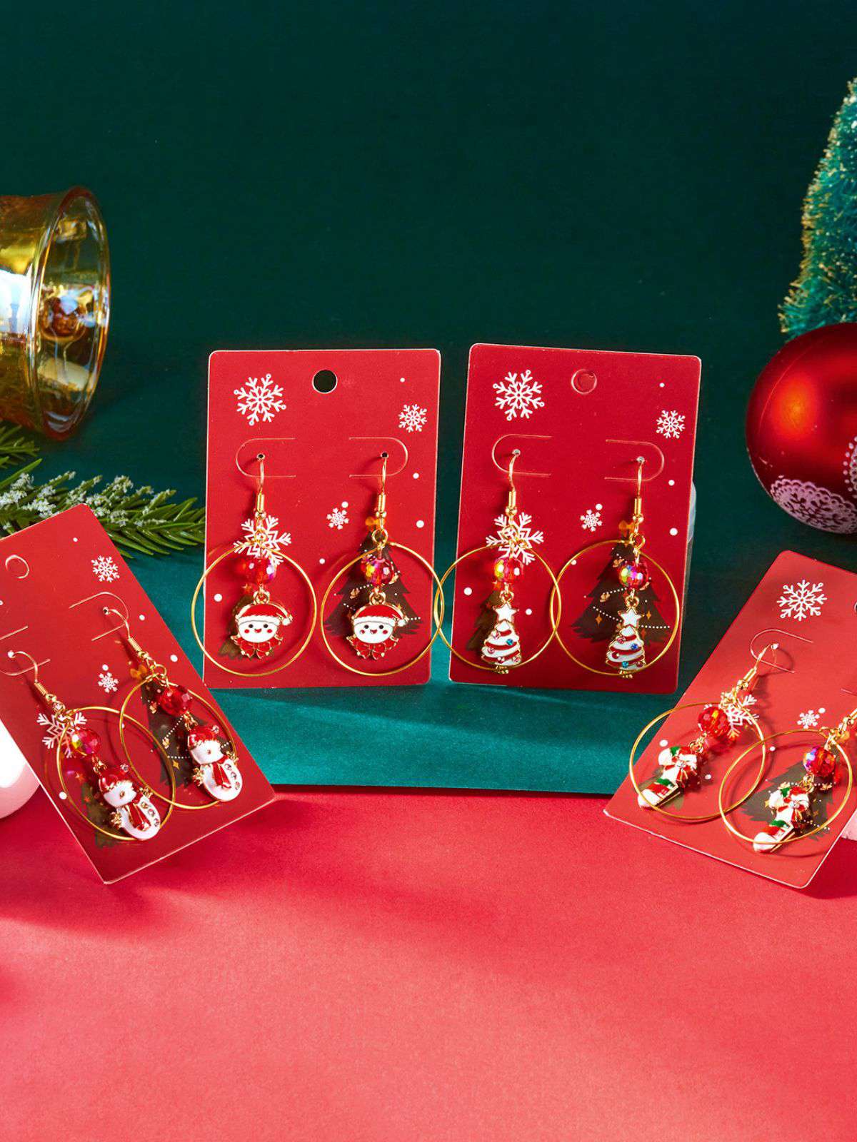 Christmas Tree & Snowman & Candy Cane Earrings - Image 18