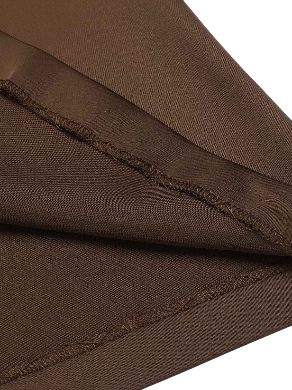 [Pre-Sale] Coffee 1940s High Waist Solid Skirt - Image 6